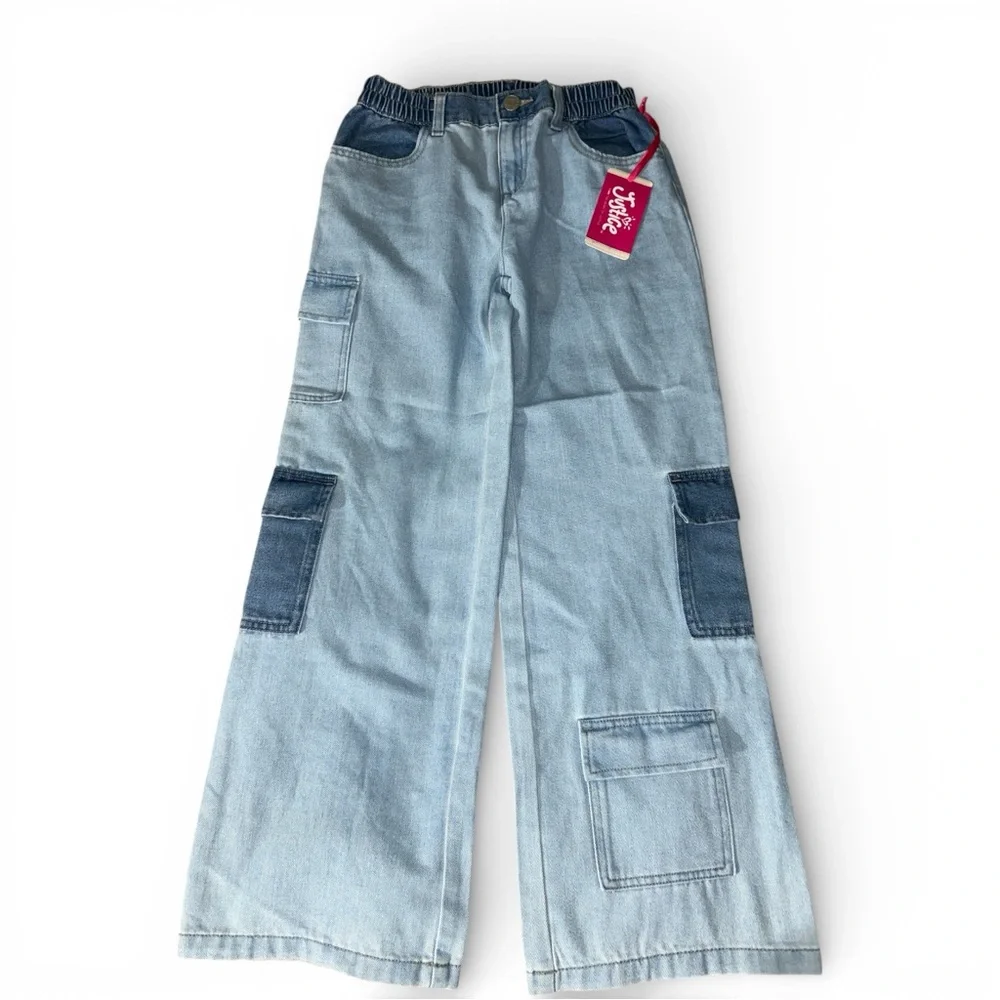 NWT Justice & Wonder nation 3 Pc Sweater Hoodie wide leg jeans bundle 12/14 L/XL